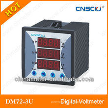 Dreiphasen-Spannungsmesser DC Voltmeter